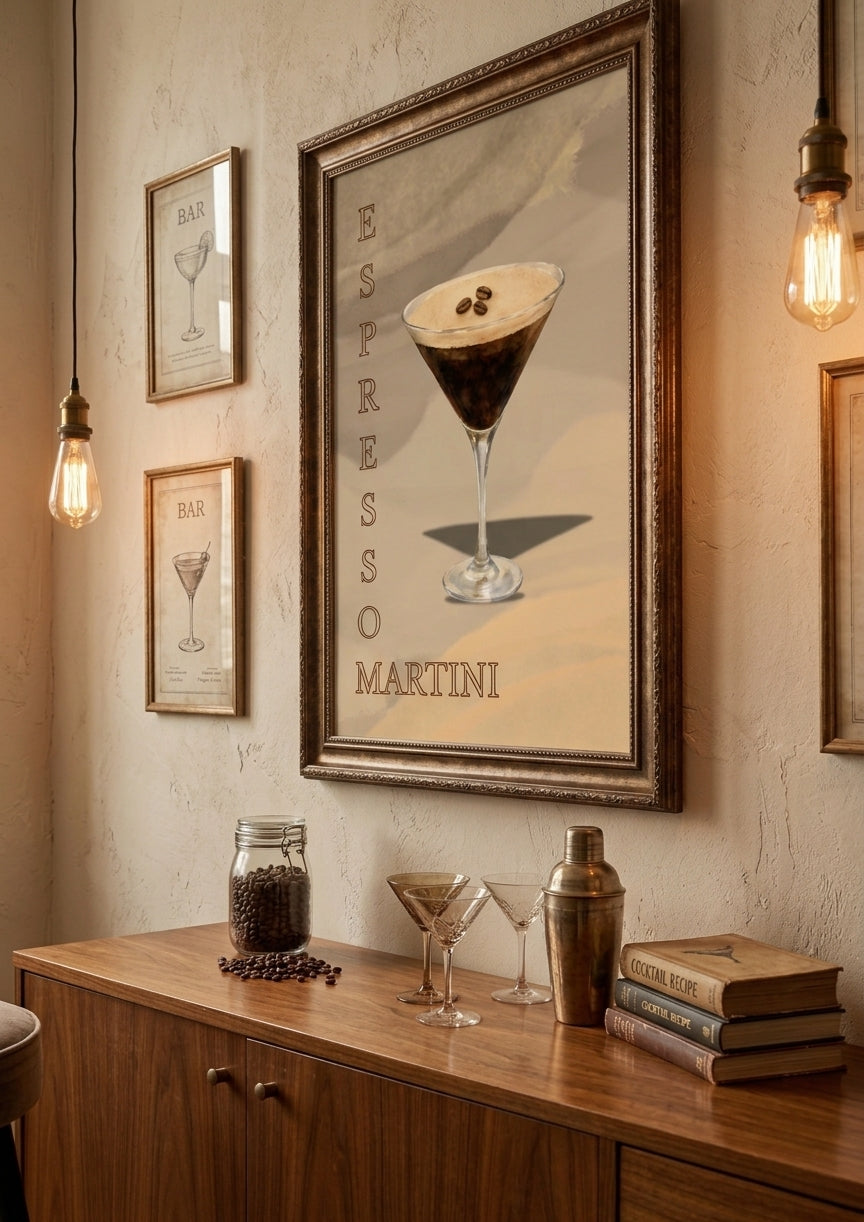 Affiche Espresso Martini à Imprimer – Poster Cocktail Décoration