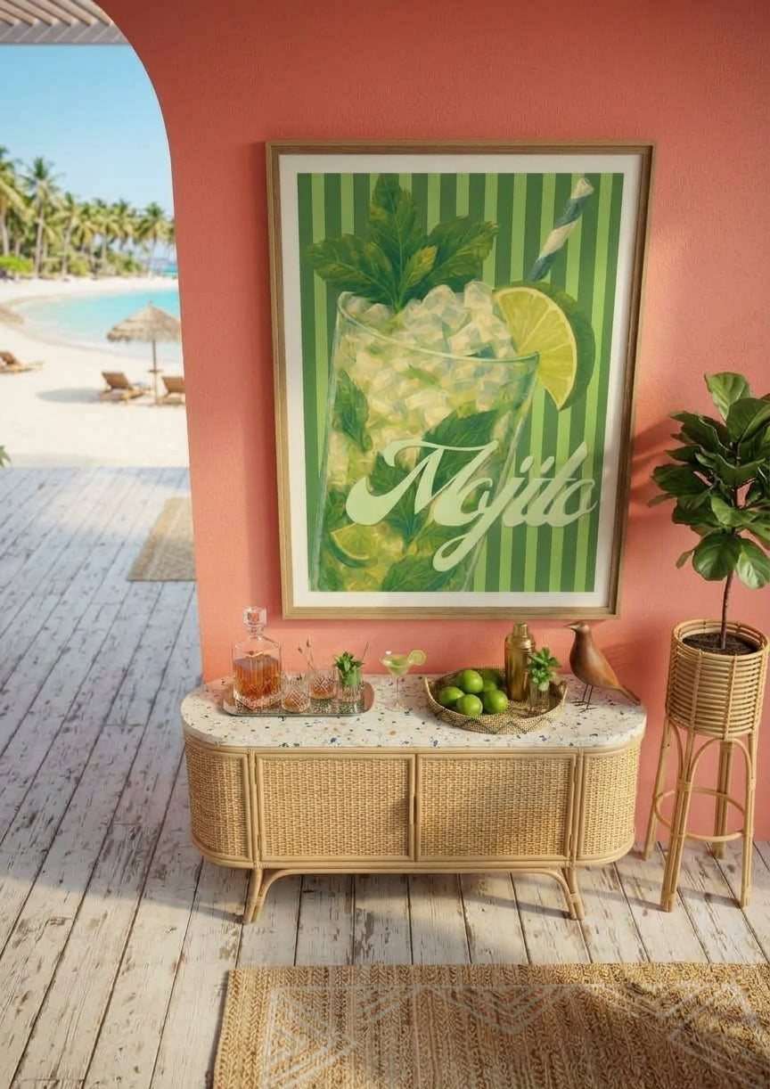 Affiche Mojito à Imprimer – Poster Cocktail Décoration